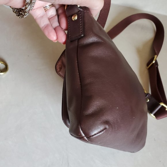 Euc Coach Brown Leather Crossbody Bag Purse - Picture 5 of 11